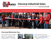 Tablet Screenshot of clarcorp.com